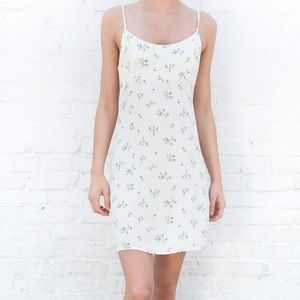 Brandy Melville White Colleen Floral Dress